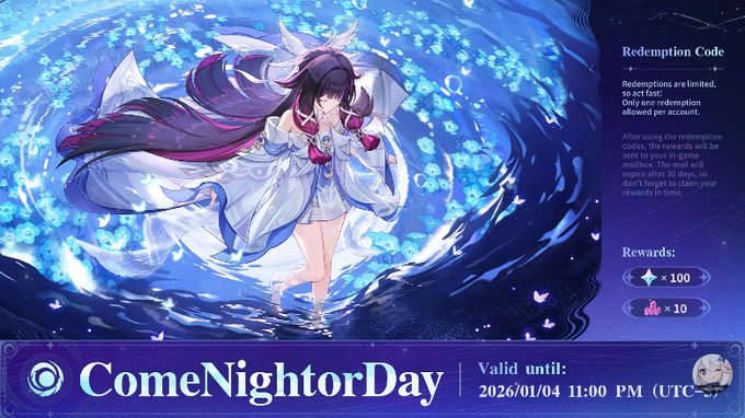 💎 6.3 Livestream Redeem Codes 💎 ComeNightorDay Zibai0515