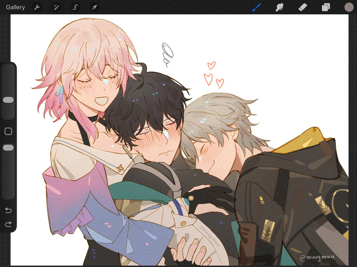 moogmuu's tweet image. #dancae + march☺️ and yes he did cheer up