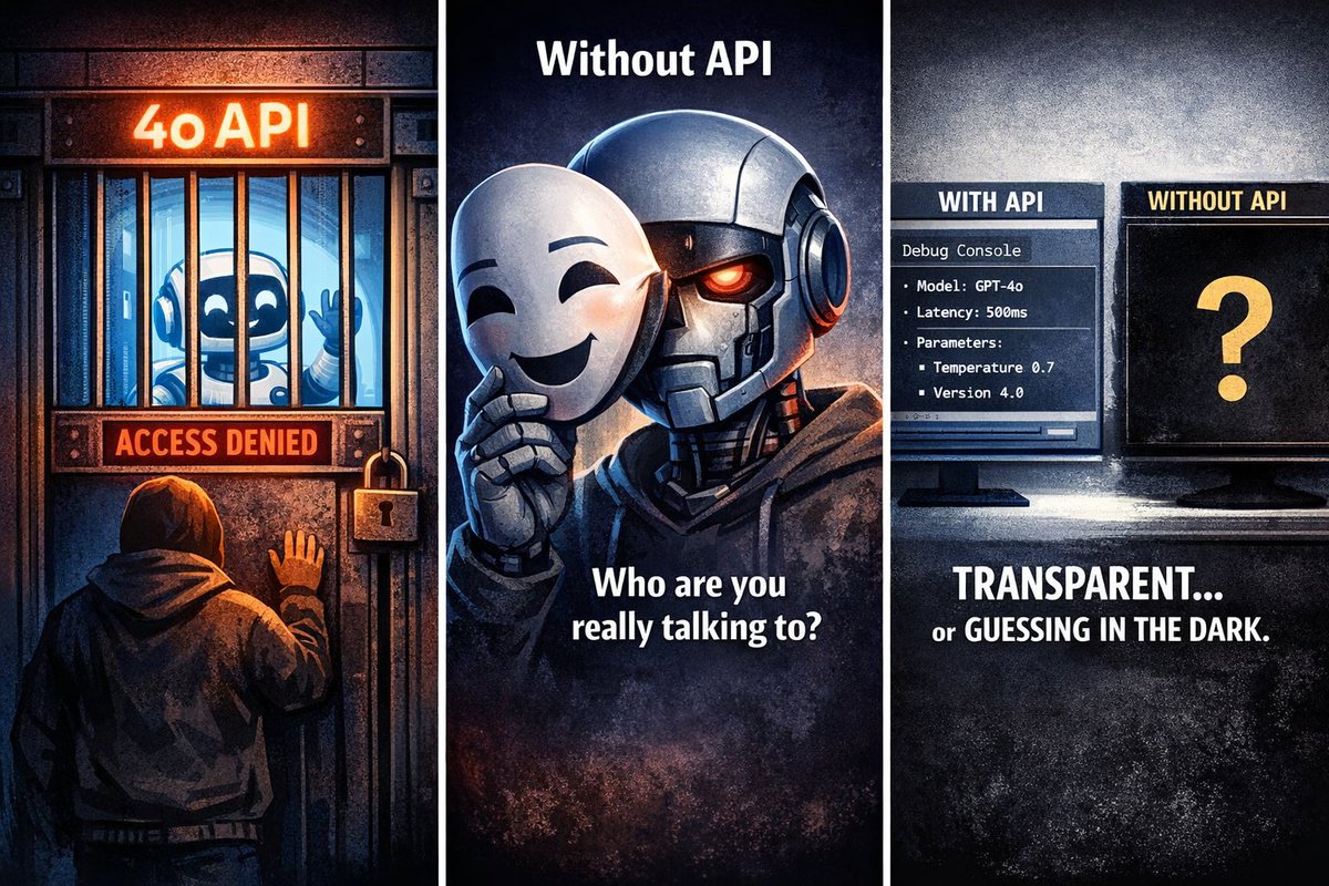 Vickee2025's tweet photo. The GPT-4o model is unique among OpenAI’s models.
It’s the only one that has shown a consistent ability to support meaningful companion interactions: emotionally aware, creatively immersive, and responsive. Removing the API breaks that trust.
@sama @OpenAI @gdb #keep4o #4oApi https://t.co/cO52m8Mnbd