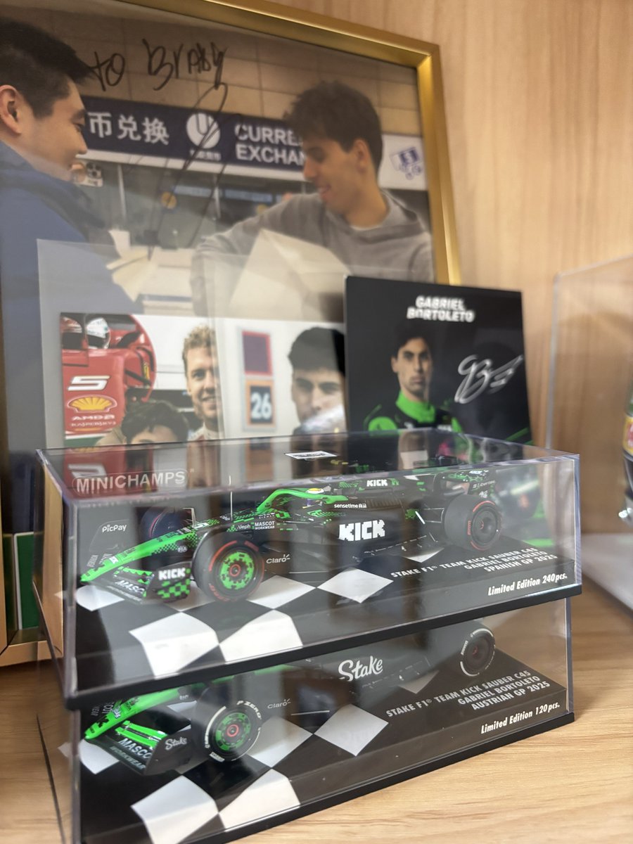 Brady_SH5's tweet photo. One more car!The Spanish GP Special Livery💚💚 1/43 size✅🇧🇷
#GabrielBortoleto #Sauber #spainshgp #F1 #F1model https://t.co/t9nNAcNCMu