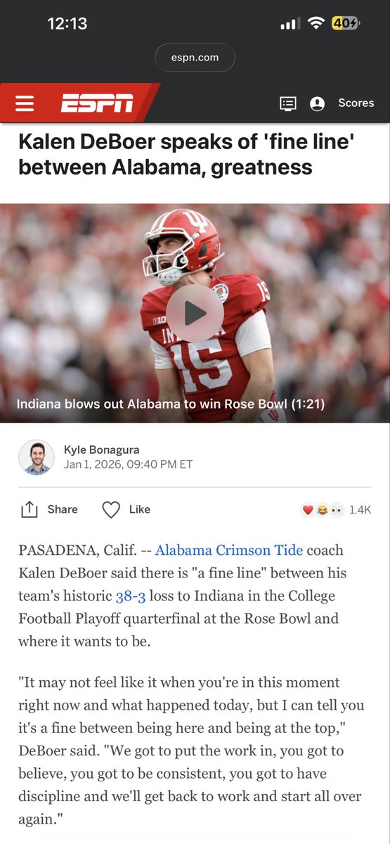MarkWindham's tweet image. Which one of these is the dumber statement coming out of alabama mouths? Kalen Deboer or Ty Simpson?