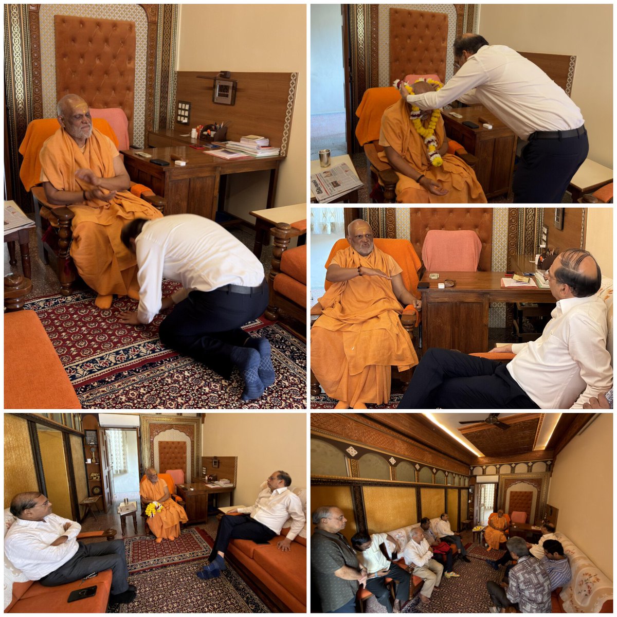 parag_alavani's tweet photo. आज विलेपार्ले पश्चिम येथील संन्यास आश्रमात जाऊन परमपूज्य महामंडलेश्वर श्री विश्वेश्वरानंद गिरीजी महाराज यांचे शुभ आशीर्वाद घेतले.

याप्रसंगी राजेश मेहता, चित्रेश मुलाजी, जय गाला, तपन मेहता, रमेश चितलीया, राम राठोड, लक्ष्मण कनोजिया आदी स्थानिक भाजपा पदाधिकारी व कार्यकर्ते उपस्थित होते.

#VileParleWest #SannyasAshram
#DivineBlessings #Mahamandaleshwar
#Ashirwad #SpiritualMumbai #CommunityConnect
#BJPMumbai #BJPKaryakarta
#PublicLife #SevaAurSanskriti