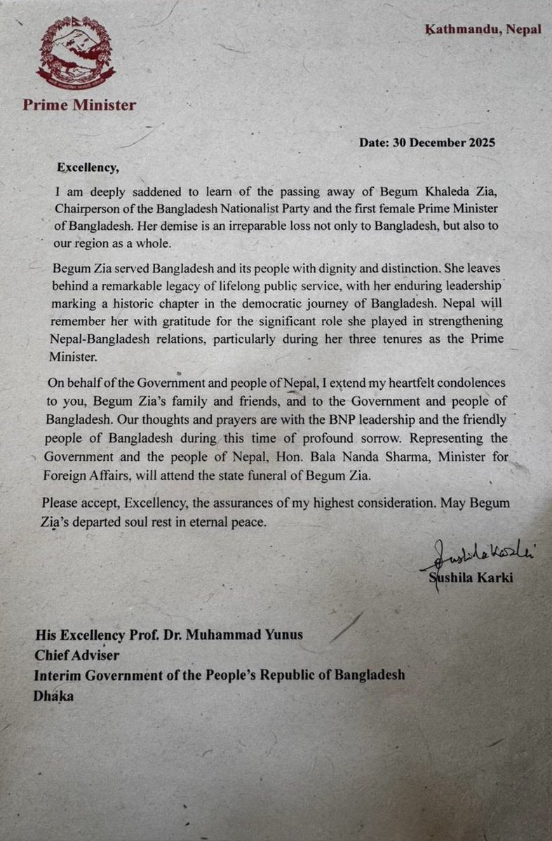 Chief Adviser of the Government of Bangladesh tweet media