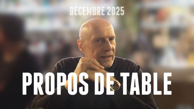 Alain Soral – Propos de table 
egaliteetreconciliation.fr/Alain-Soral-Pr…

Propos de table, une émission de cinquante-deux minutes, où l’on discute de manière décontractée mais rigoureuse, sans prendre de chemins détournés, en allant toujours au plus court, droit au but. Comme au bistrot, quoi !