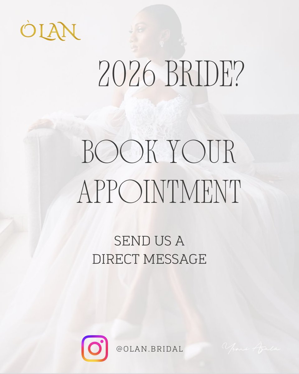 Your dress should reflect your essence, your elegance, and your vision for the day you’ve always dreamed of.

Send us a message to book your appointment with Òlan Bridal where every bride is styled with intention, detail, and grace. We can’t wait to have you! IG- Òlan.bridal