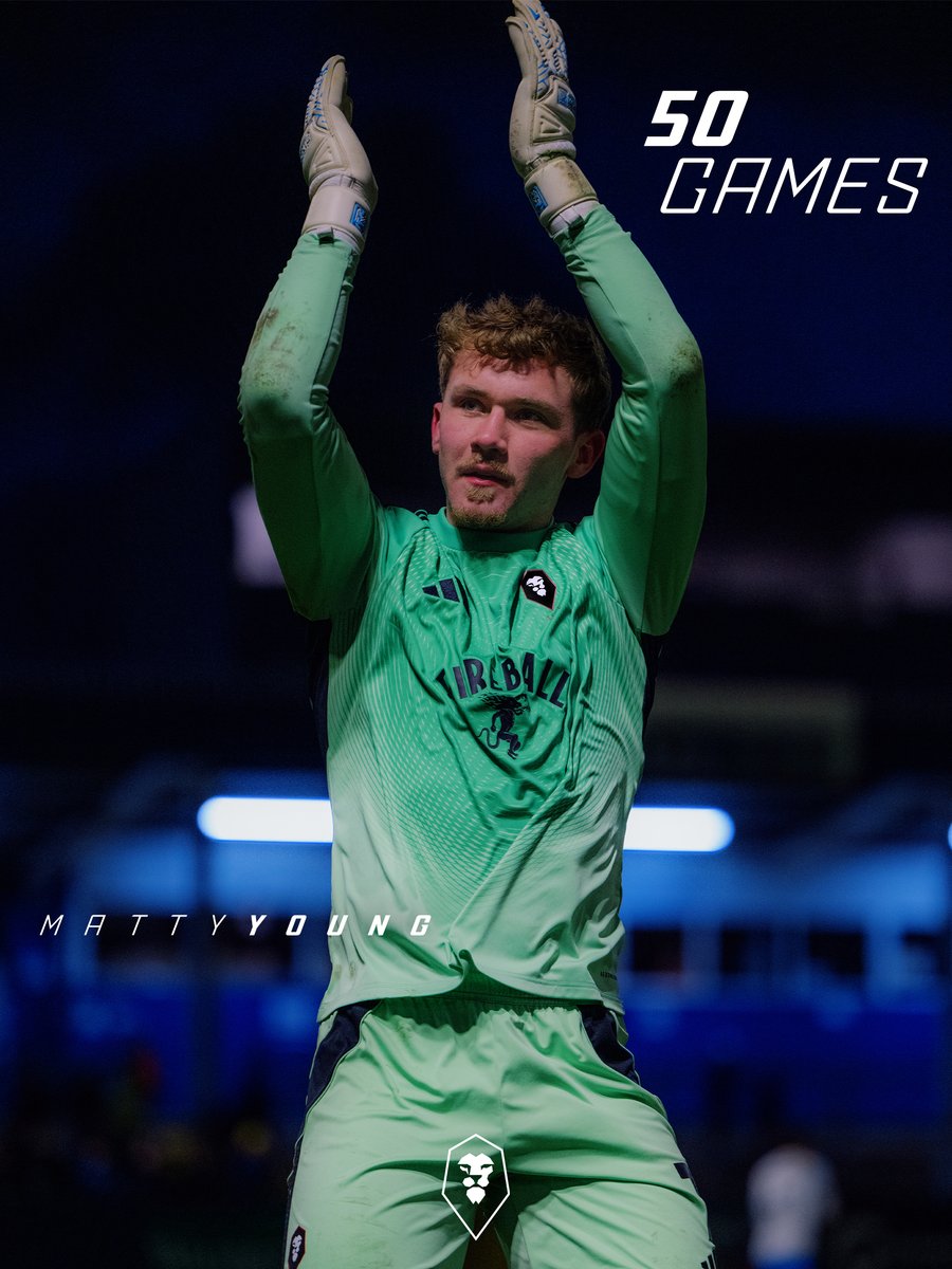 SalfordCityFC's tweet image. 50 appearances for Salford's number 1 🧤