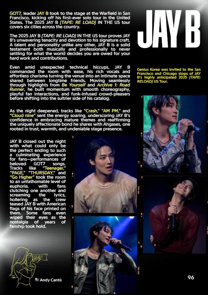 OT7Ahga's tweet photo. [📈] Genius Korea Year End Chart 2025 | @Genius_kor

Genius Korea’s review on JAY B’s [TAPE: RELOAD] US Tour (San Francisco and Chicago stops) was featured in their year-end flipbook 📼❤️‍🔥

📰 https://t.co/HW7ulFi6Uz

#JAYB_TapeReload #JAYB_TapeReLoad_US #JayB_TapeReLoad_SANFRANCISCO @jaybnow_hr #JAYB @GOT7Official #GOT7 🍓