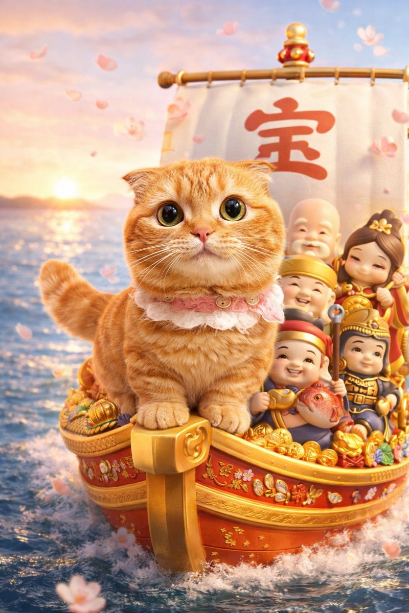 ひな宝船

<a href="/2oniTomo/">友子ちゃんとお兄ちゃん🌿ねこ&フェレット 😻🐻</a> 
#あにまるファミリー