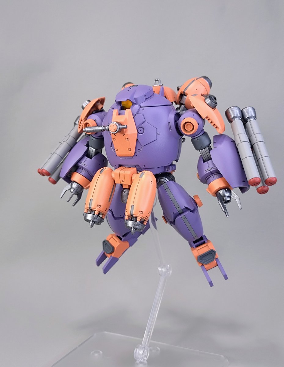 WATCHMEN_30MM's tweet image. 【アサルトマリン】
ロイロイが乗り込む水中用エグザビークル。

海エリアのゲートから宇宙エリアへ転移する味方部隊の護衛の為に出撃する。

増加装甲とバックパックにより防御力と機動力が強化されており、水中戦で無類の強さを誇る。

「ココハ 僕ガ 食イ止メル！」
#30MM海エリア
#30MMバイロン軍