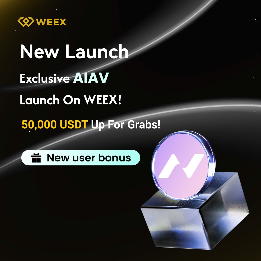 🎁 $AIAV <a href="/aiav_ai/">AIAV</a> Airdrop! 50,000 USDT
📅 2026/01/02 18:00:00 - 2026/01/09 18:00:00 (UTC+8)

👉 Join:weex.com/events/promo/s…
👀 Follow: <a href="/WEEX_Official/">WEEX</a>
❤️ RT + LIKE

#Airdrop #blockchain #tradetoearn #bitcoinprice #ethereumprice