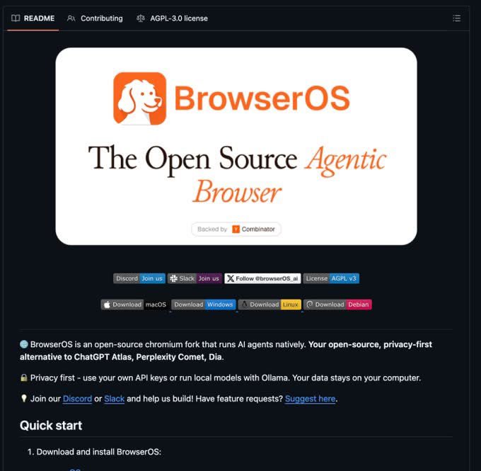 This Browser is an alternative to ChatGPT Atlas, Perplexity Comet, Dia.🥲

100% open-source

- github.com/browseros-ai/B…

#infosec #cybersec #bugbountytips