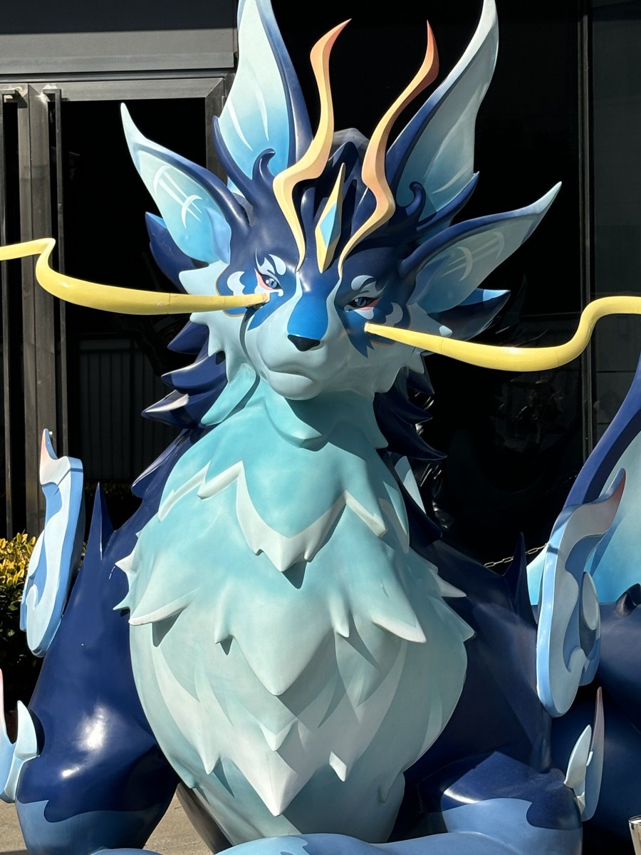 山隠れの猊獣のお顔めちゃくちゃ可愛い