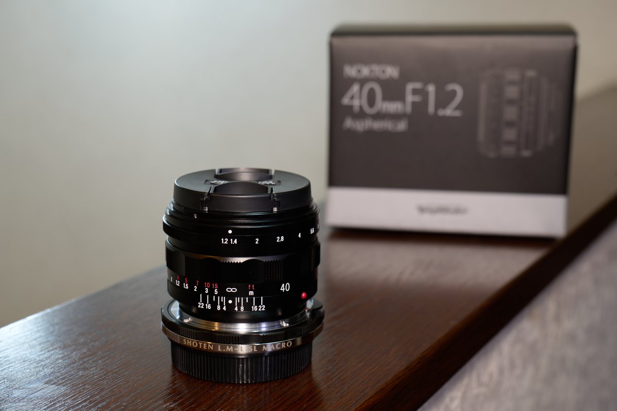 Voigtlander NOKTON 40mm F1.2 Aspherical II 買いました