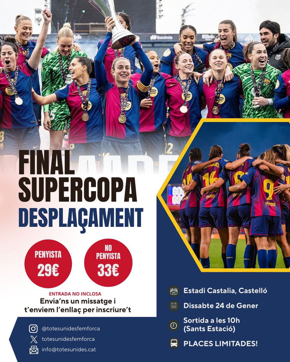 Guijarrazo_'s tweet photo. Para quien quiera venir 💙❤️

si no podéis venir y me ayudáis a compartirlo me haces un favorazooo 💗

dentro el bus habrán risas, actividades, sorteos y un buen rato 100%

(si no llegan a la final se devuelve el dinero!!!) @UnidesFemForca https://t.co/qvHlTfjSRi