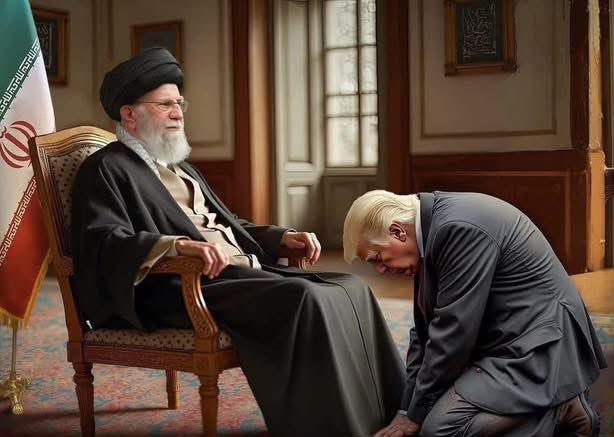 masoudi2825's tweet photo. @ali_bitarafan5 The United States will soon surrender to Iran’s will.

#ShutUpTrump https://t.co/1iA8B1H660