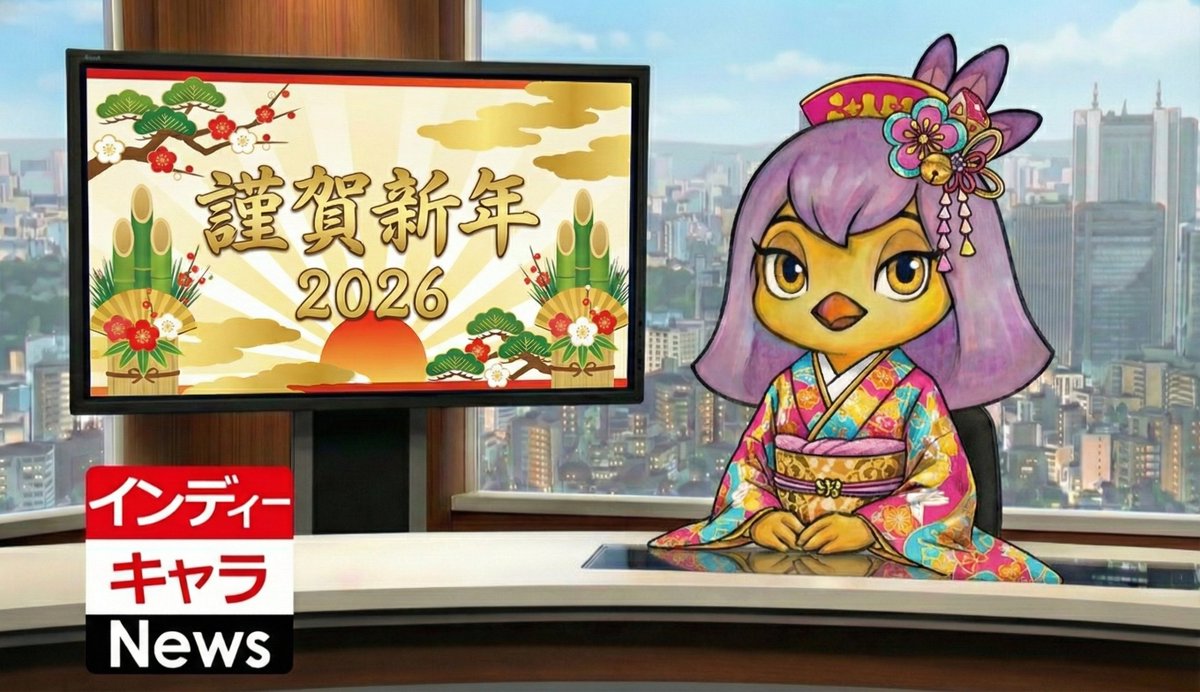 fablio_dev's tweet image. 🎍2026年、あけましておめでとうございます！ 新しい年が始まりました🌅

今年は📅「インディーキャラ元年」となるよう、キャラの個人作家の皆様とファンの皆様を結ぶ🦄夢のリボン🎀としての活動を本格化していきます！

本年も、ときめき溢れるニュースをお届けしますので、よろしくお願いします🗞️🌈
