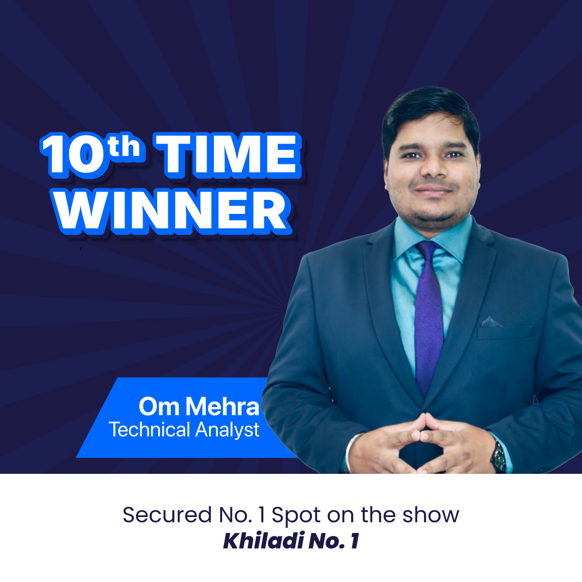 Congrats to Om Mehra for claiming the No. 1 spot on CNBC Awaaz's Khiladi No. 1 for the tenth time!

His winning recommendations continue to deliver outstanding results, and we're proud to see our picks excel once again. 

#Samco #SamcoSecurities #CNBCAwaaz #CNBC