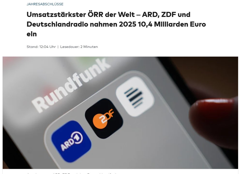 Die <a href="/welt/">WELT</a> bezeichnet den Zwangsbeitrag simpel als "Einnahmen":