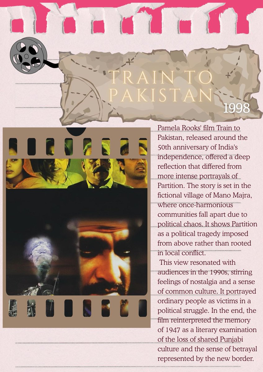 miseenscrap's tweet photo. From Tamas’s raw trauma to Pinjar’s fierce defiance: witness how Indian cinema evolved from mourning the tragedy to challenging the border. 70 years of history, redefined. #PartitionCinema #History https://t.co/m8BlwtOmoF