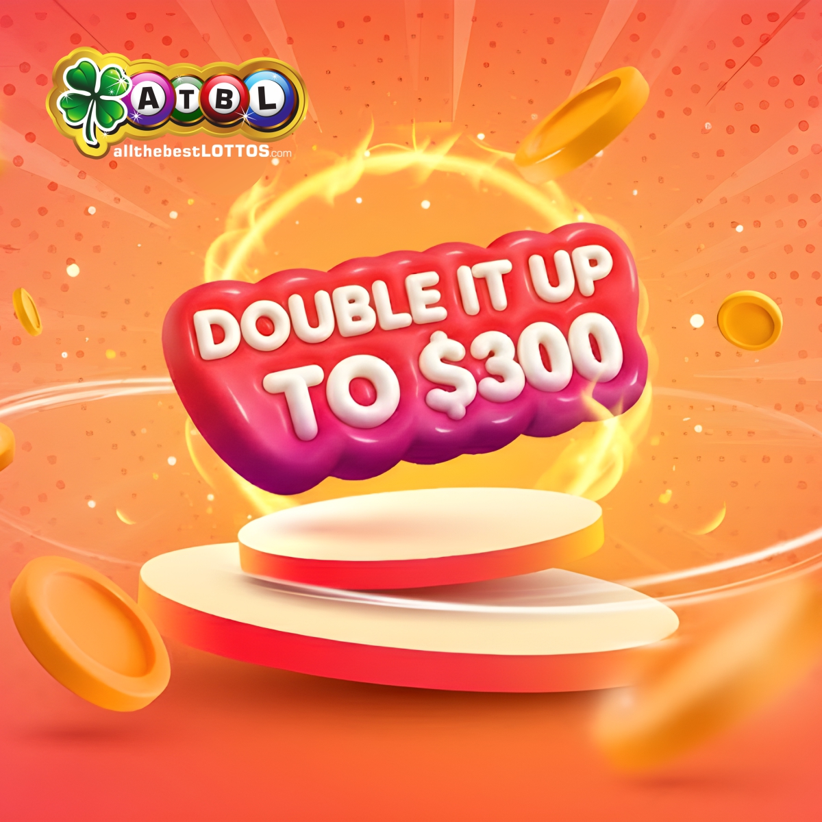 AlltheBestLotto's tweet image. Deposit more, get DOUBLE up to £300! 
More funds. More plays. More chances to win big! 
#ATBL #DoubleIt #WinMore