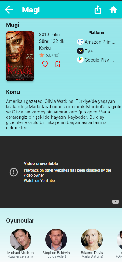 MMgcelik's tweet photo. @filimologii Film/dizi öneren ve hangi platformda olduğunu gösteren küçük bir Android uygulama yaptım 🙂 Kapalı test aşamasında, 14 gün kullanıp dürüst yorum yapabilecek kişiler arıyorum. DM atmanız yeterli https://t.co/dRJhVPq3ld