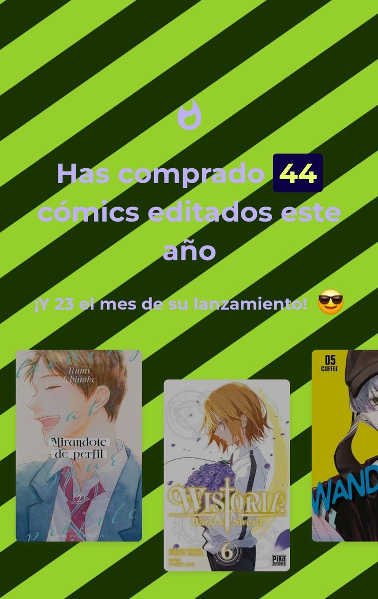 Ikerrss's tweet image. El siguiente año llego a los 100 tomos comprados por año