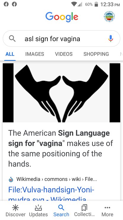 It’s the ASL sign for pussy. 

#themoreyouknow