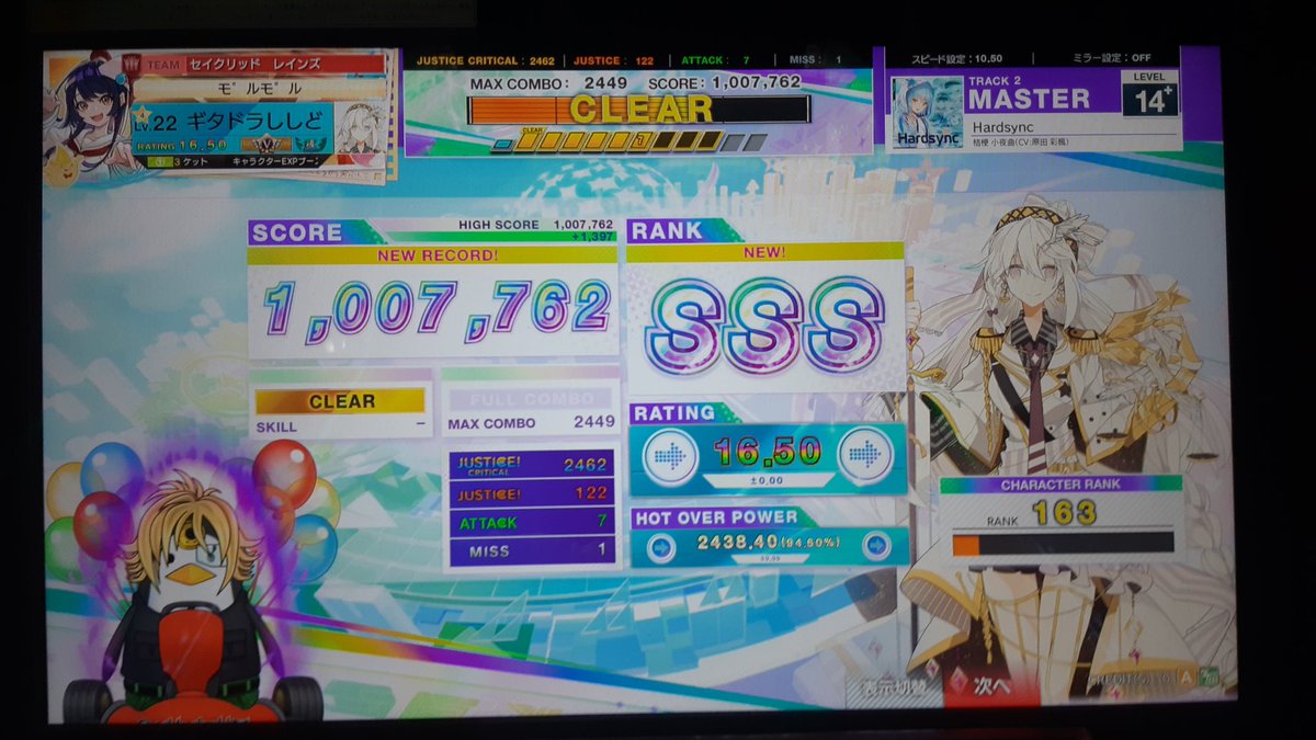 ふぉおおおおぉぉぉぉあ！！！！！ Hardsync SSS！！！！！ 14.8鳥は