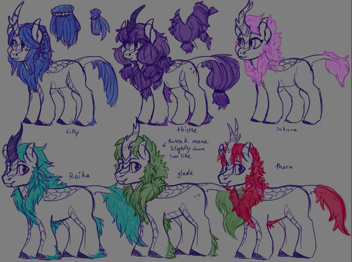 Some kirin designs im working on that work with Static, did a quick base for them, so just need to tweak them a little more.