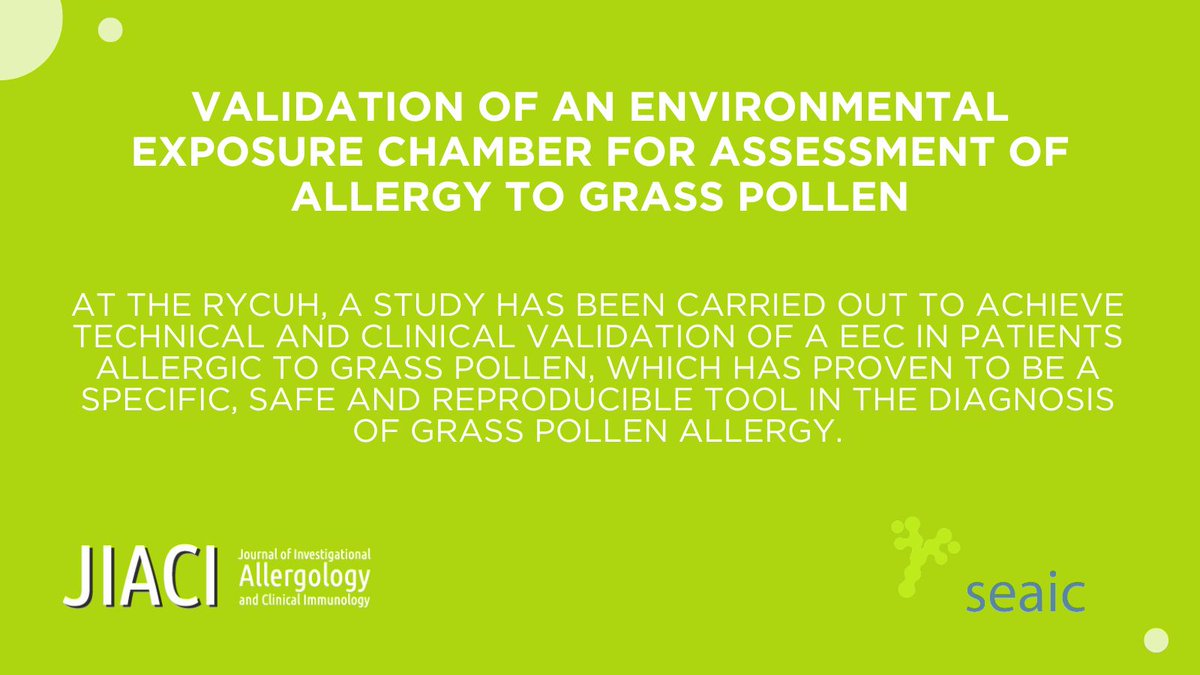 SEAIC_Alergia's tweet photo. ¡Ya puedes consultar Validation of an Environmental Exposure Chamber for Assessment of Allergy to Grass Pollen en #JIACI!
🔗https://t.co/8GU4OU6I5A https://t.co/y8L6RpTkBn