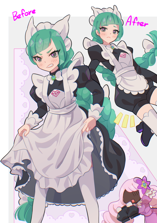 「ハルジオさんが何でスカートでないのかを考えてみたイラストの、修正版です。」|高梨かずきのイラスト