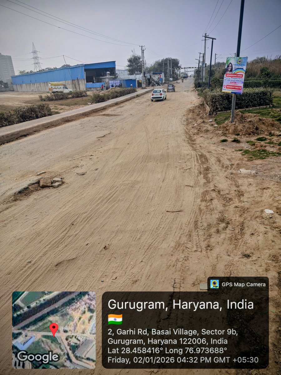 sandeep4545478's tweet photo. @Haryana_spcb @MunCorpGurugram Roads in 37D @MeraGurgaon covered with thick Dust. #airpollution killing people. @cmohry give us #CleanAir #gurgaonlive @DC_Gurugram https://t.co/prF9JTTmlP