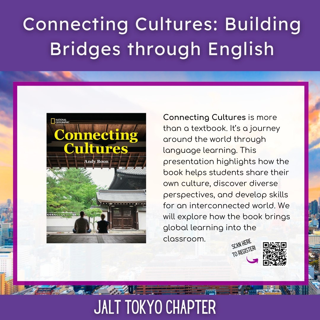 Dear all,

Two Textbooks, One Goal: Empowering Today’s Learners

Sign up here: forms.gle/te4RSwiNkQfYzE…

If you have questions, reach out to Mariana at tokyojaltprograms@gmail.com or Heather at tokyojaltpresident@gmail.com.