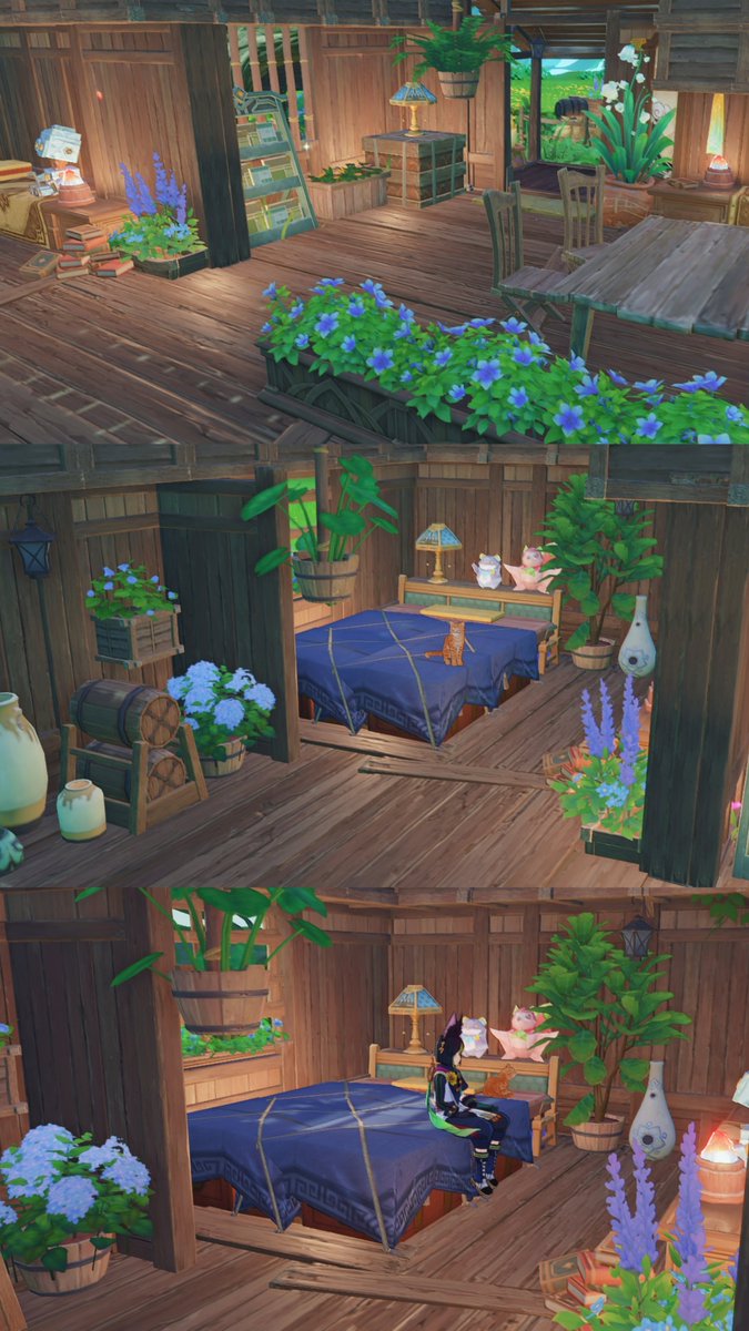 緑陰の住処🏠🌿
初めての2エリア建築です🌱⋆｡

· 📷 タップ推奨 ´-
#塵歌壺 #Sereniteapot #原神