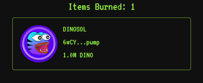 Patience and persistence.

💵 Another 1,037,639 $DINO (0.1% of Total supply) was bought and burned.

Proof here:
solscan.io/tx/eiEYPNQxFXv…

We have already burned ~138m $DINO (13.8%) since launch.