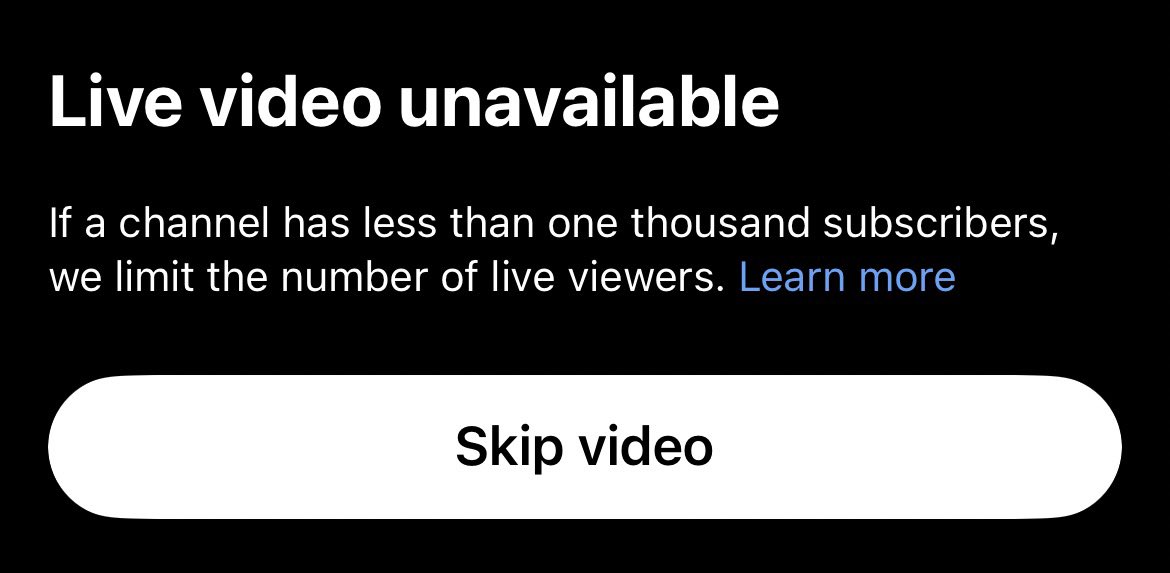 FrostyFML's tweet photo. No fucking way @TeamYouTube @YouTube What’s the purpose of starting a channel? Or trying to grow? Or doing ANYTHING on your platform if you’re going to limit the amount of viewers someone can get based on their Sub count? https://t.co/mCpTpt28NR