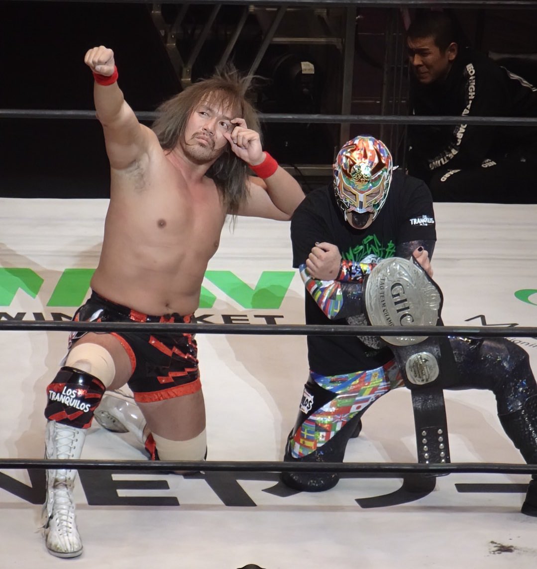 内藤哲也選手（LOS TRANQUILOS de JAPON） BUSHI選手（LOS TRANQUILOS