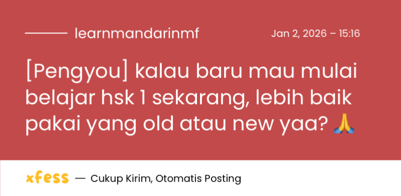 learnmandarinmf's tweet photo. [Pengyou] kalau baru mau mulai belajar hsk 1 sekarang, lebih baik pakai yang old atau new yaa? 🙏 https://t.co/hyycZz3yO5
