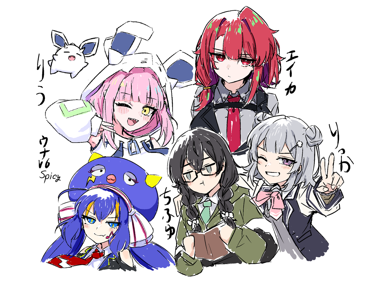 某所にて先着五名様リクエストを受けて描いたイラスト 描き初めですわ～