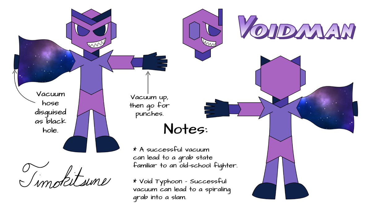 Entry Category: Robot Master Design
Pen Name: TimoKitsune
Boss Name: Voidman
#MegaManDO #DesignARobotMaster