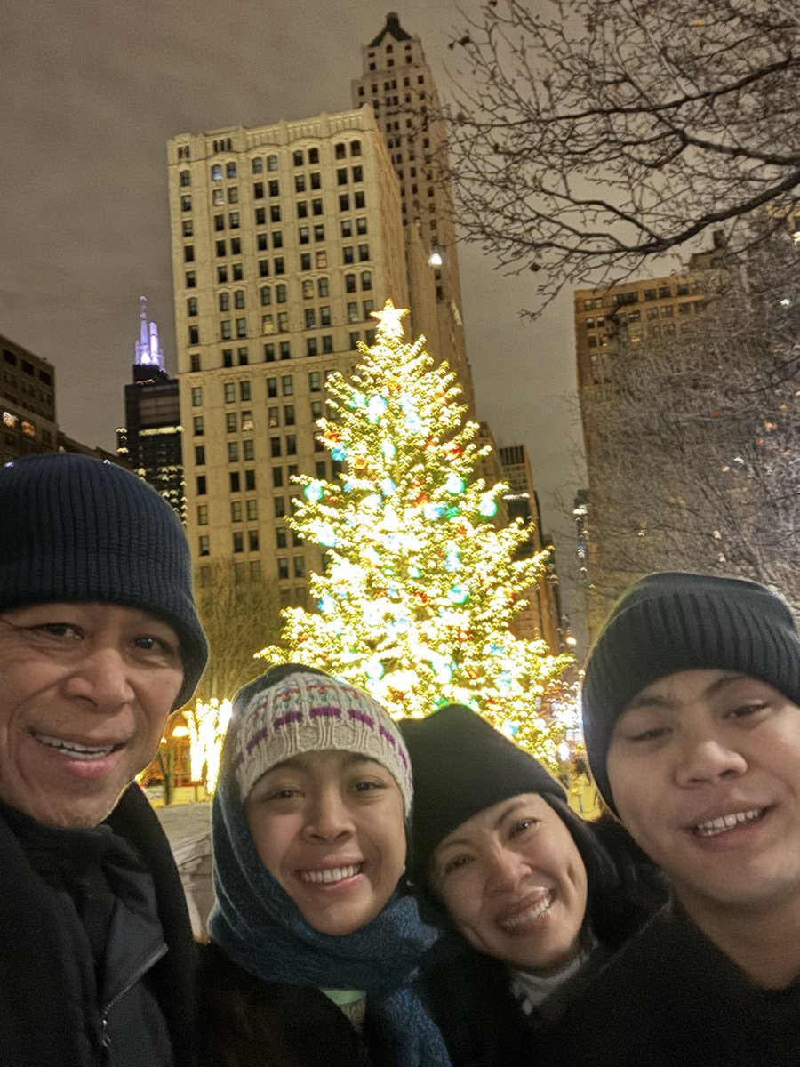 EMQBD's tweet photo. Welcoming 2026 from the windy (and snowy) city!

Hope y’all are having a wonderful Christmas season and Happy New Year! https://t.co/UpIw2YcN1E