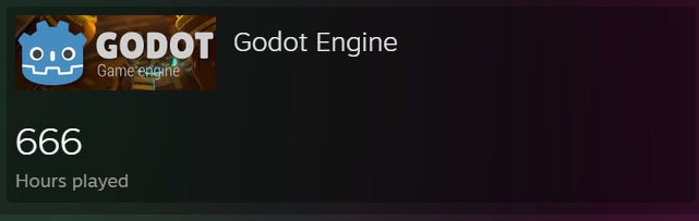permaonline's tweet photo. how many hours i grinded on #godot in 2025, i think it means im going to have good luck this year or something https://t.co/vTUjL13g1S
