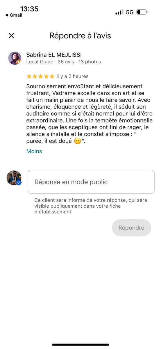 LVadrame's tweet image. Je crois que je peux prendre ma retraite après un avis pareil... 😂 'Purée, il est doué'. Merci pour la force ! ❤️