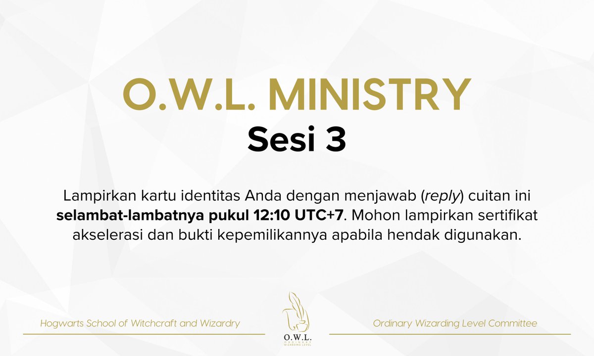 O.W.L. Committee tweet media