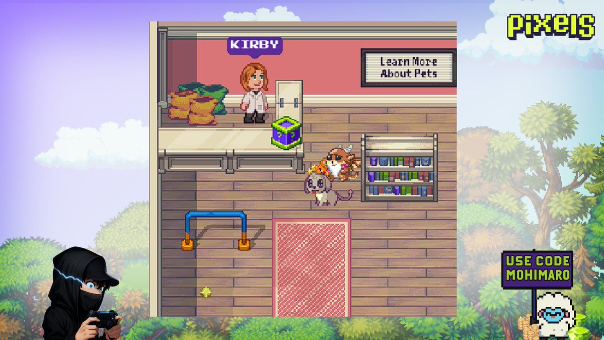 0xmohimaro13's tweet photo. ✨ Something exciting is waiting at the Pet Shop! 👀🎁

Pet owners, this is your sign to visit the Pet Shop every day. 🏃‍♂️🐾 Pets have received a fresh upgrade, and it comes with daily rewards and long-term benefits!  @pixels_online #pixelcreator #pixelsupdate https://t.co/iJDuhTJJTn