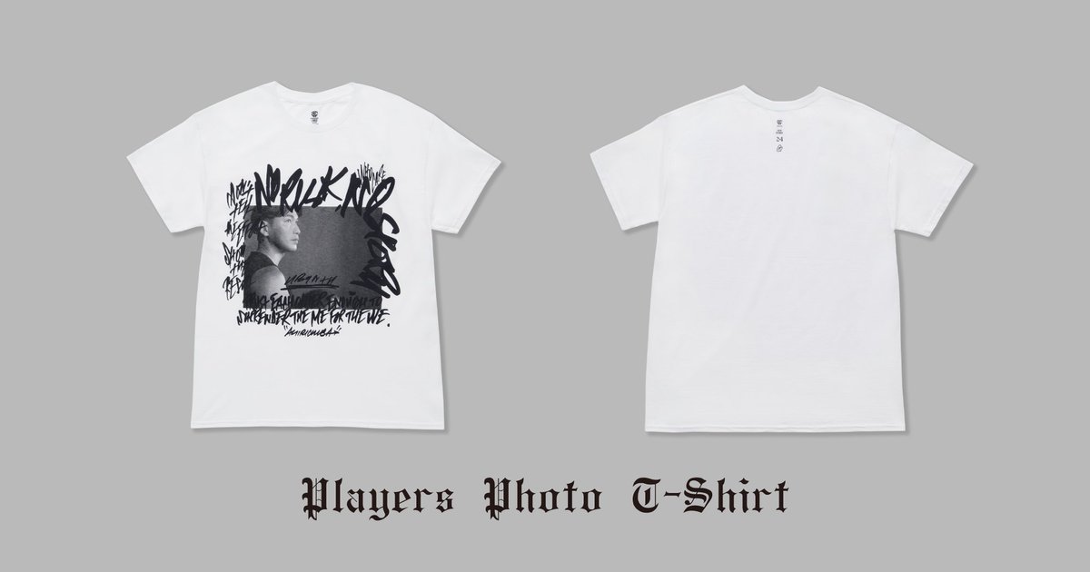 グッズ情報】 「PLAYERS PHOTO T-SHIRT」本日より受注販売開始