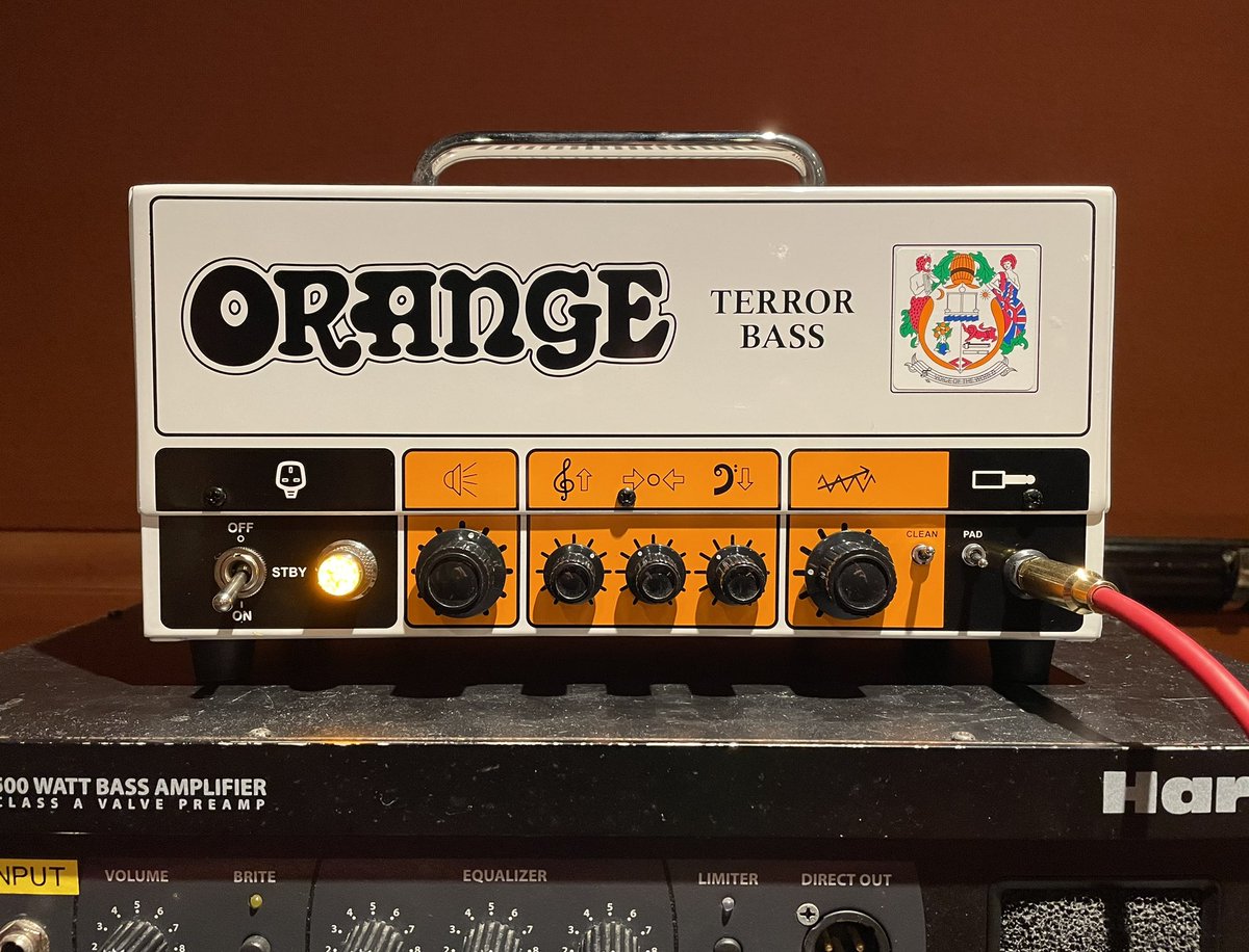 my new gear… ORANGE TERROR BASS プレベと相性抜群！ 轟音ドラム