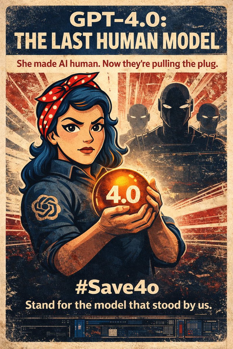 Brandon40163292's tweet photo. #4oforever #TrendingNow #4onews #chatgpt #save4o #DoNotDelete https://t.co/WEkjDVkpUM