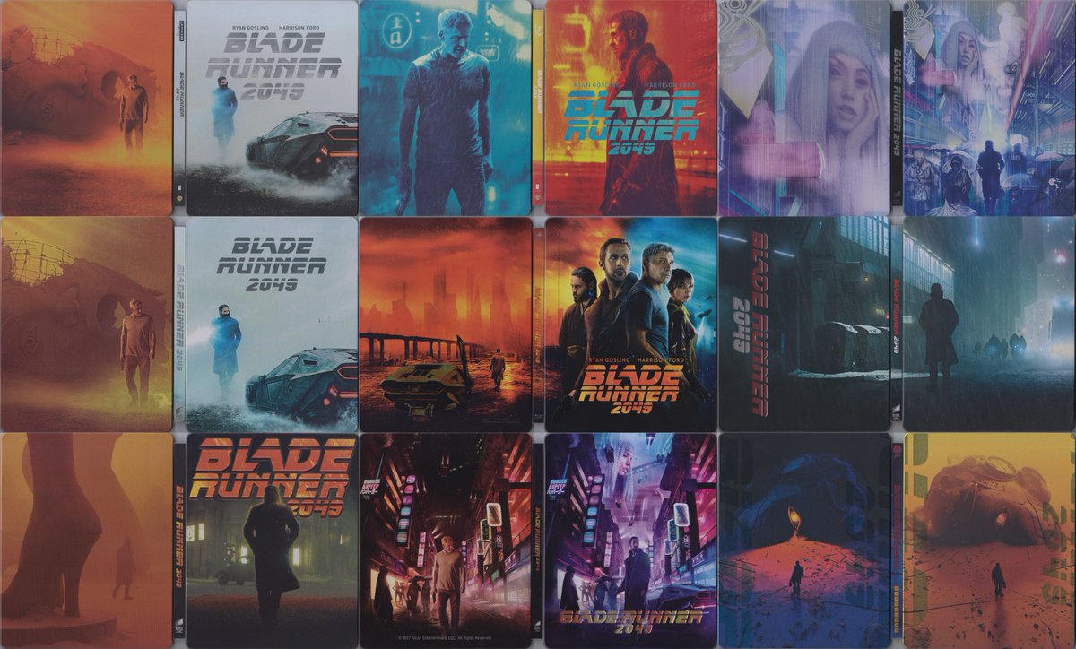 BLADE RUNNER 2049 SteelBook Video Collection. There are 9 types in