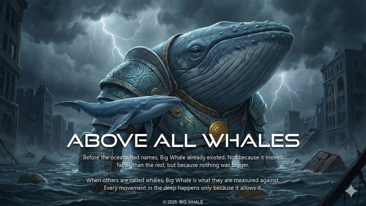 bigwhale_meme's tweet photo. Legends swim.
Big Whale shapes the sea they swim in.
$BIGWHALE 🐋

#BIGWHALE #BeforeTheOceans #DeepLiquidity #AlphaInTheDeep #OceanAlpha #Solana #Solanamemecoin #Cryptocommunity #DEX #pumpfun https://t.co/GAl4jAQhWj
